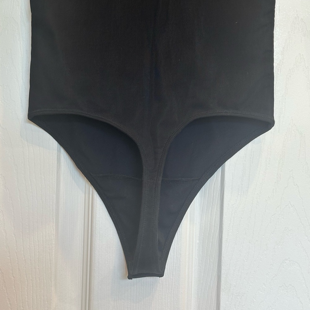 Abercrombie & Fitch, Black Sheer Sleeve Bodysuit - Picture 7 of 8